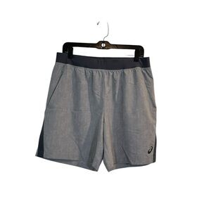 Asics Running Shorts Mens Large Grey with pockets